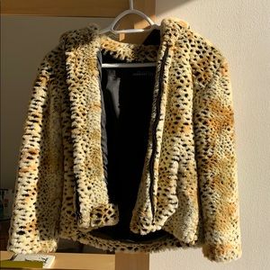 Fabulous Furs Cheetah Posh Faux Fur Coat